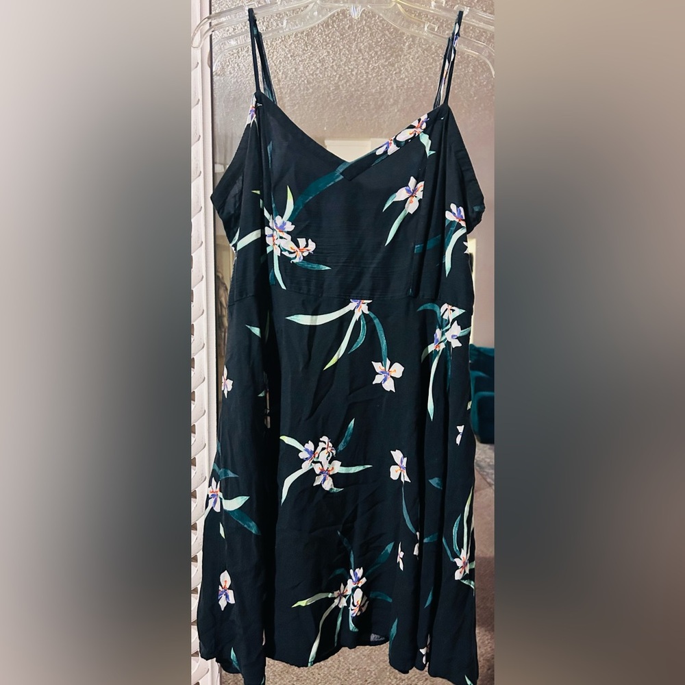 Cotton:On Navy & Floral Printed Mini Dress